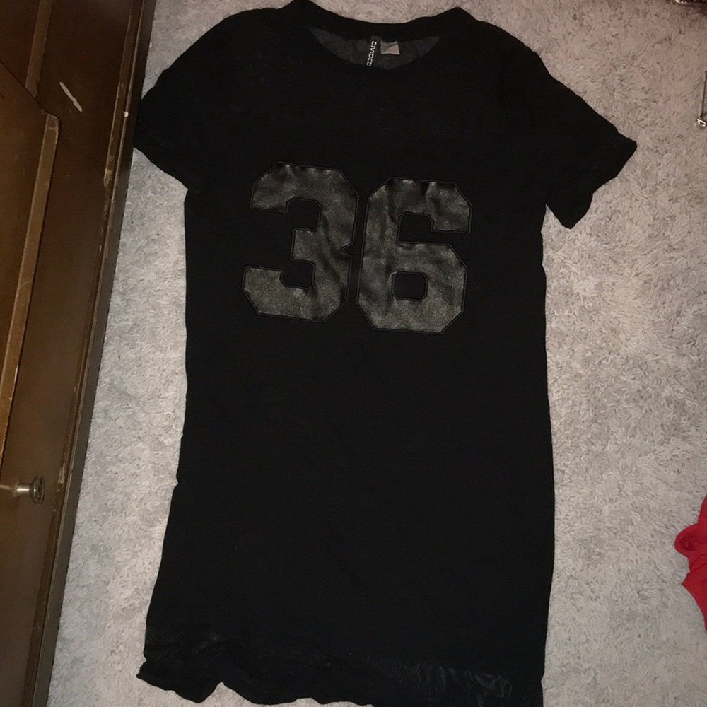H&M Black Jersey T-Shirt Dress